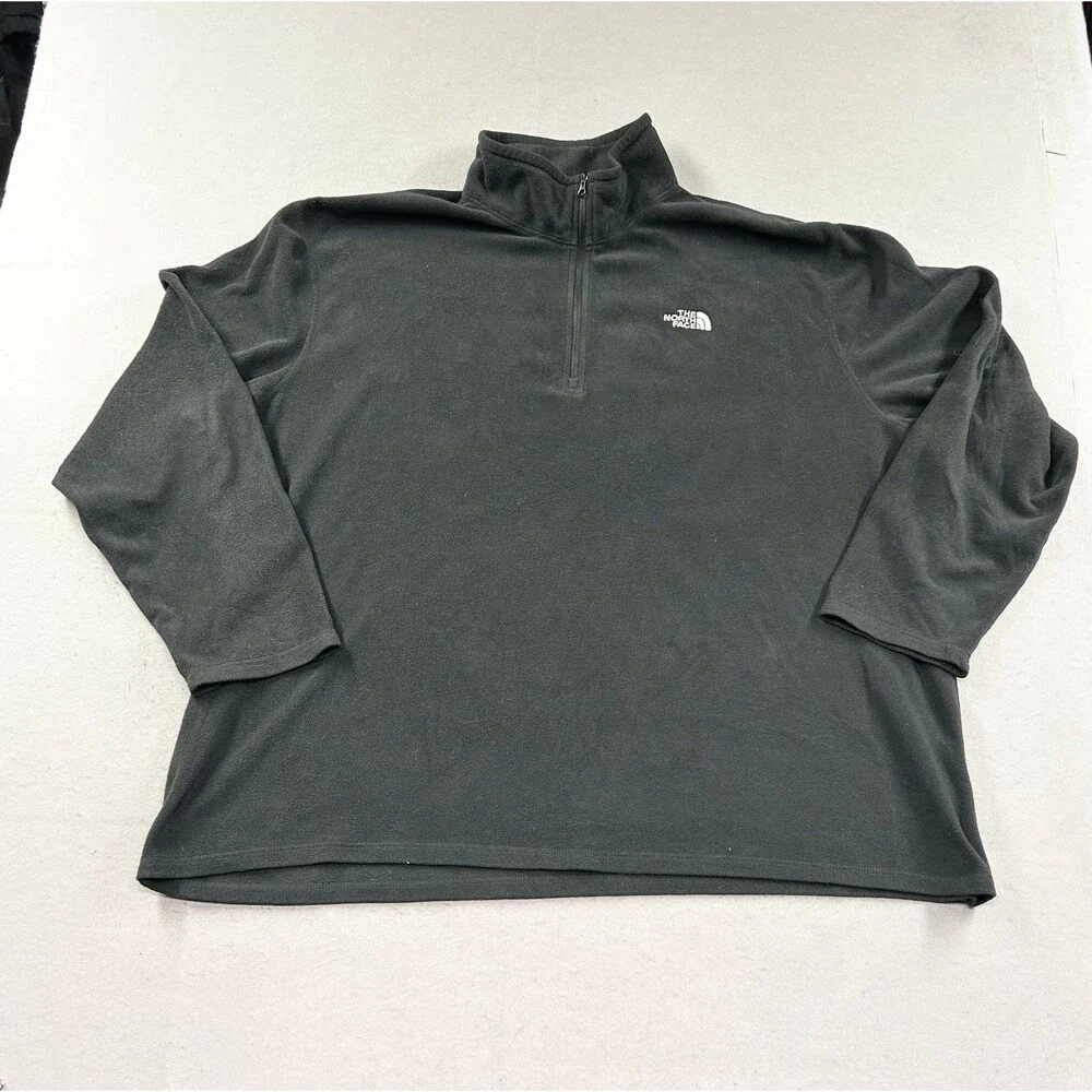 The Nortn Face Men’s 1/4 Zip Fleece Jacket Black 3XL